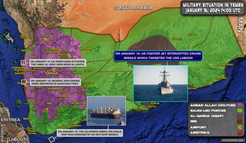 Military Situation In Yemen On January 15, 2024 (Map Update)