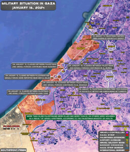 Military Situation In Palestine On January 16, 2024 (Map Update)