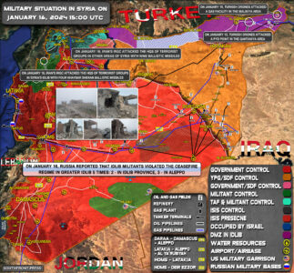 Military Situation In Syria On January 16, 2024 (Map Update)