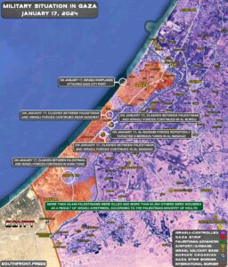 Military Situation In Palestine On January 17, 2024 (Map Update)