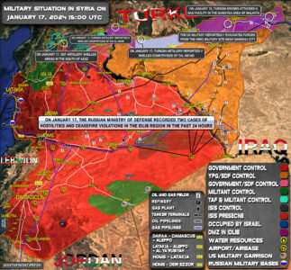 Military Situation In Syria On January 17, 2024 (Map Update)