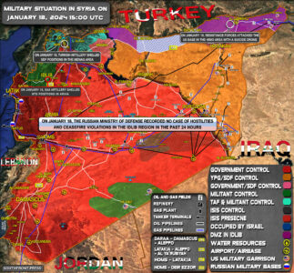 Military Situation In Syria On January 18, 2024 (Map Update)