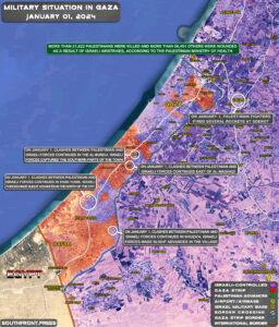 Military Situation In Palestine On January 1, 2024 (Map Update)