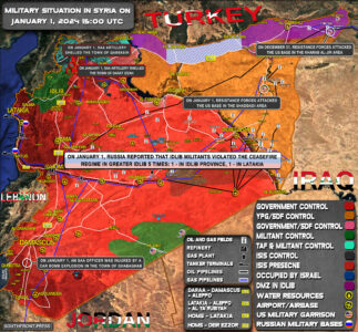 Military Situation In Syria On January 1, 2024 (Map Update)