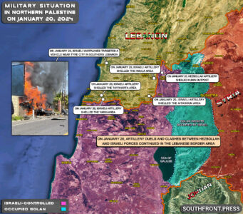 Military Situation In Palestine On January 20, 2024 (Map Update)