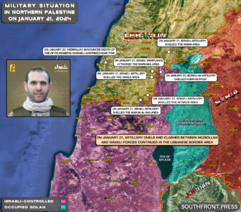 Military Situation In Northern Palestine On January 21, 2024 (Map Update)