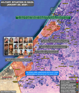 Military Situation In Gaza Strip On January 23, 2024 (Map Update)