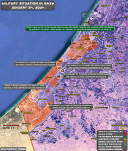 Military Situation In Palestine On January 24, 2024 (Map Update)