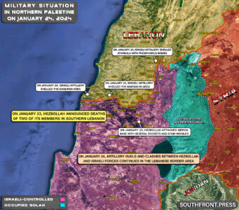 Military Situation In Palestine On January 24, 2024 (Map Update)