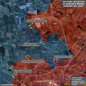 Military Situation In Avdiivka Region On January 25, 2024 (Map Update)