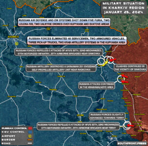 Military Situation In Kharkiv Region On January 25, 2024 (Map Update)