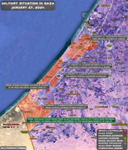 Military Situation In Palestine On January 27, 2024 (Map Update)