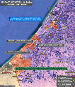 Military Situation In Palestine On January 2, 2024 (Map Update)