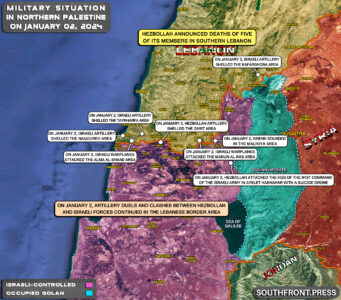 Military Situation In Palestine On January 2, 2024 (Map Update)