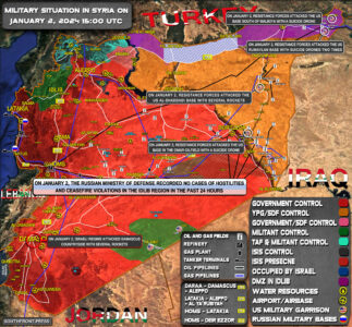 Military Situation In Syria On January 2, 2024 (Map Update)