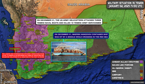 Military Situation In Yemen On January 2, 2024 (Map Update)