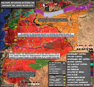 Military Situation In Syria On January 30, 2024 (Map Update)