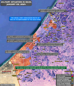 Military Situation In Palestine On January 3, 2024 (Map Update)