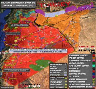 Military Situation In Syria On January 3, 2024 (Map Update)