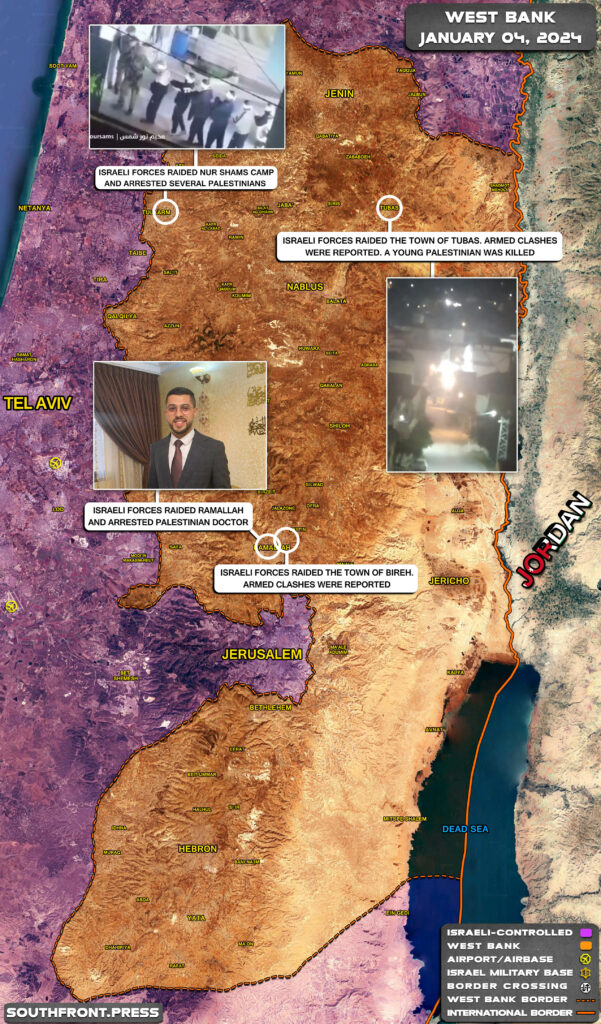 Military Situation In Palestine On January 4, 2024 (Map Update)