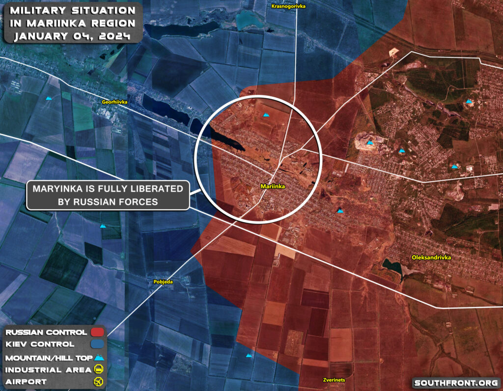 In Maps: Miltiary Situation In Donetsk Region On January 4, 2024