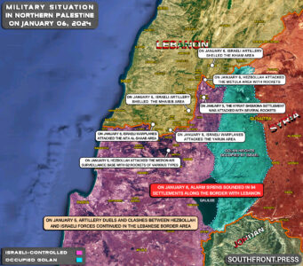 Military Situation In Palestine On January 6, 2024 (Map Update)