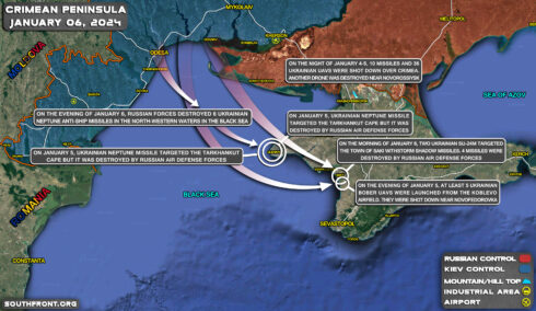 Ukrainian Attacks On Crimea On January 5-6, 2024 (Map Update)