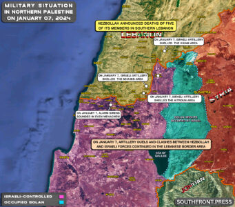 Military Situation In Palestine On January 7, 2024 (Map Update)