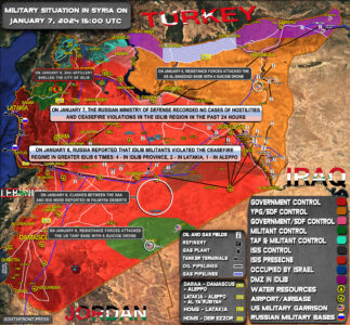 Military Situation In Syria On January 7, 2024 (Map Update)