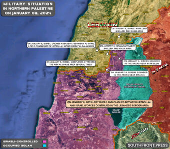 Military Situation In Palestine On January 8, 2024 (Map Update)