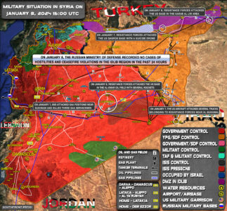 Military Situation In Syria On January 8, 2024 (Map Update)