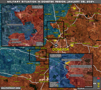 Russian Forces Surround Ukrainian Stronghold In Avdeevka, DPR (Map Update On January 8, 2024)