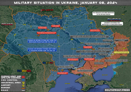 Military Situation In Ukraine On January 8, 2024 (Map Update)