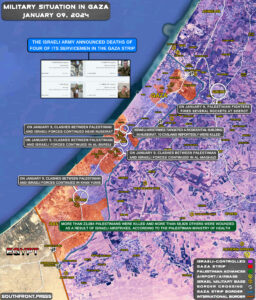 Military Situation In Palestine On January 9, 2024 (Map Update)