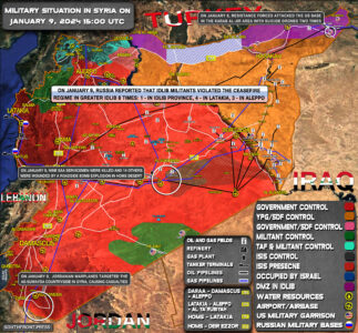 Military Situation In Syria On January 9, 2024 (Map Update)