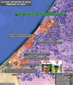 Military Situation In Palestine On February 12, 2024 (Map Update)