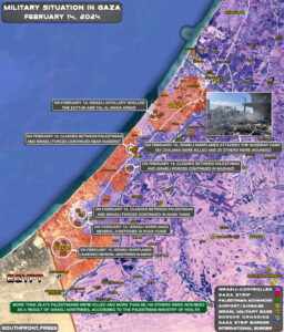 Military Situation In Palestine On February 14, 2024 (Map Update)