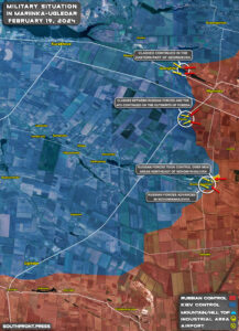 Russian Offensive In All Direction In Ukraine On February 19, 2024 (Map Update)