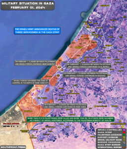 Military Situation In Gaza Strip On February 1, 2024 (Map Update)