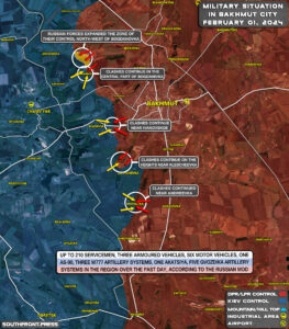 Military Situation In Ukraine On February 1, 2024 (Map Update)