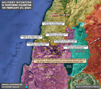 Military Situation In Palestine On February 24, 2024 (Map Update)