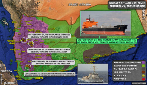 Military Situation In Yemen On February 25, 2024 (Map Update)