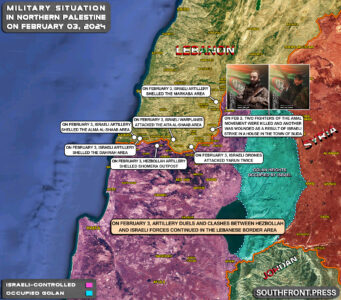 Military Situation In Palestine On February 3, 2024 (Map Update)