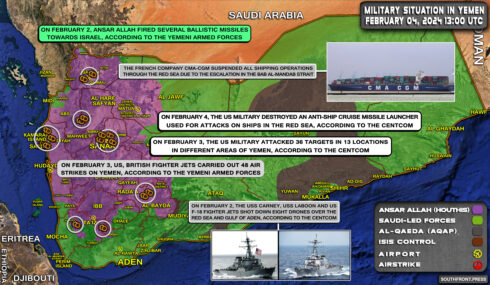 Military Situation In Yemen On February 4, 2024 (Map Update)