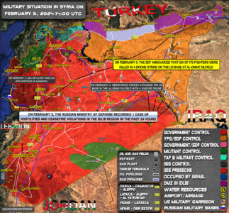 Military Situation In Syria On February 5, 2024 (Map Update)