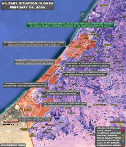 Military Situation In Gaza Strip On February 6, 2024 (Map Update)