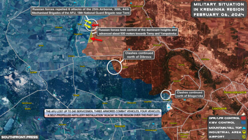 Russian Advance On Donbass Frontlines On February 7, 2024 (Map Update)