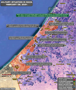 Military Situation In Palestine On February 8, 2024 (Map Update)