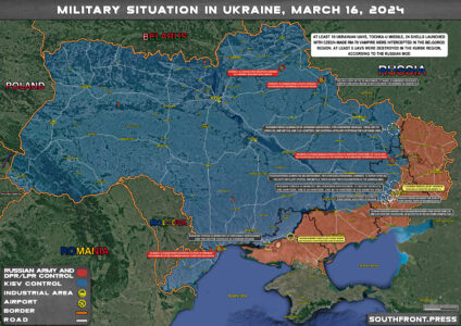 Military Situation In Ukraine On March 16, 2024 (Map Update)