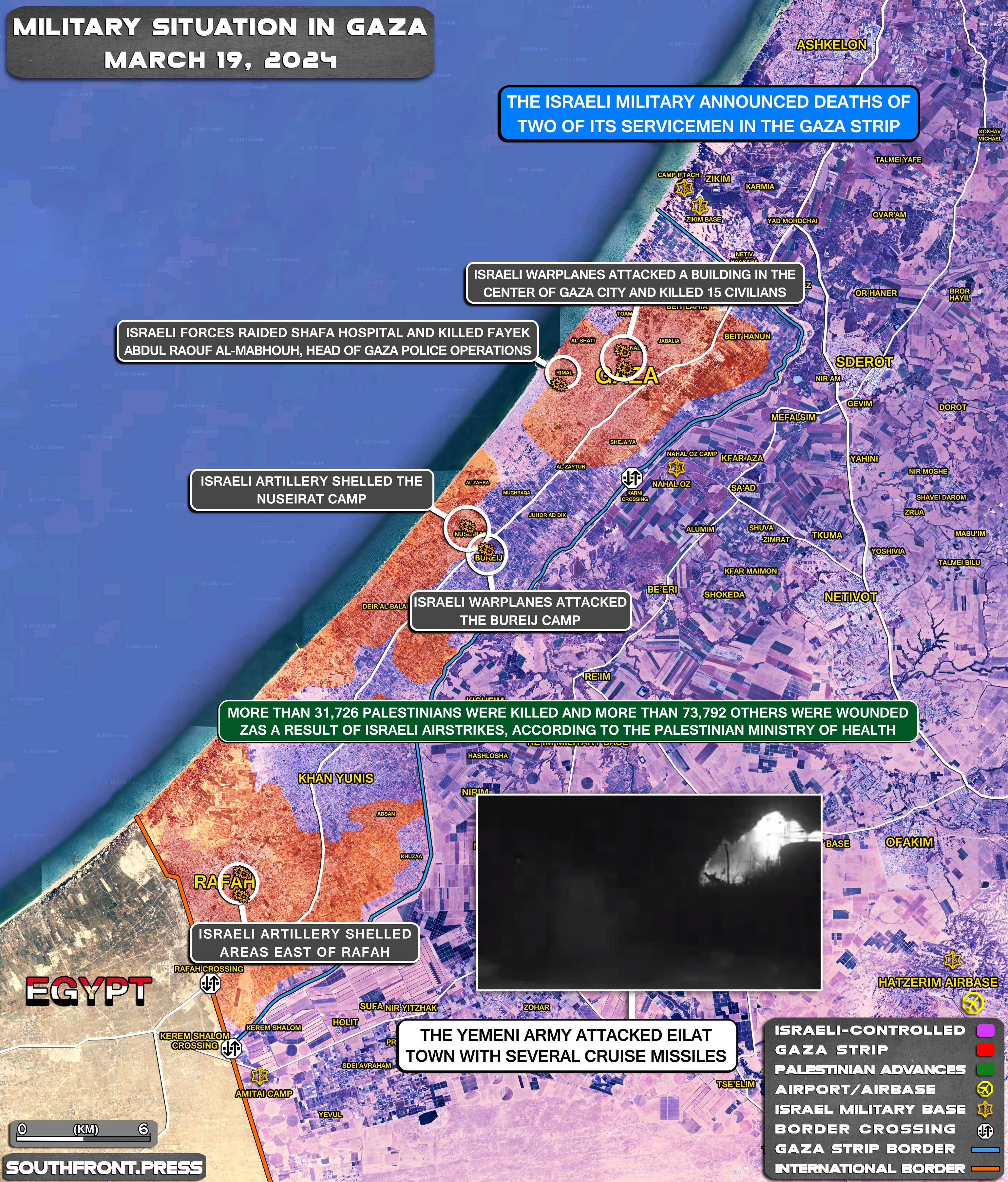 Gaza Map Now Military Situation In Gaza Strip On March 19, 2024 (Map Update)